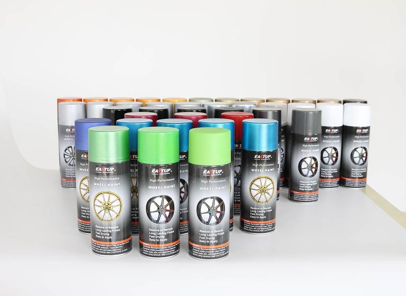 EASTUP Premium Metallic Acrylic Enamel Wheel Paint Brown-Orange -Gold Color, Brilliant Finish, High Durability, Fade-resistant, Quick Drying Rim Coating Spray Paint. - Image 5